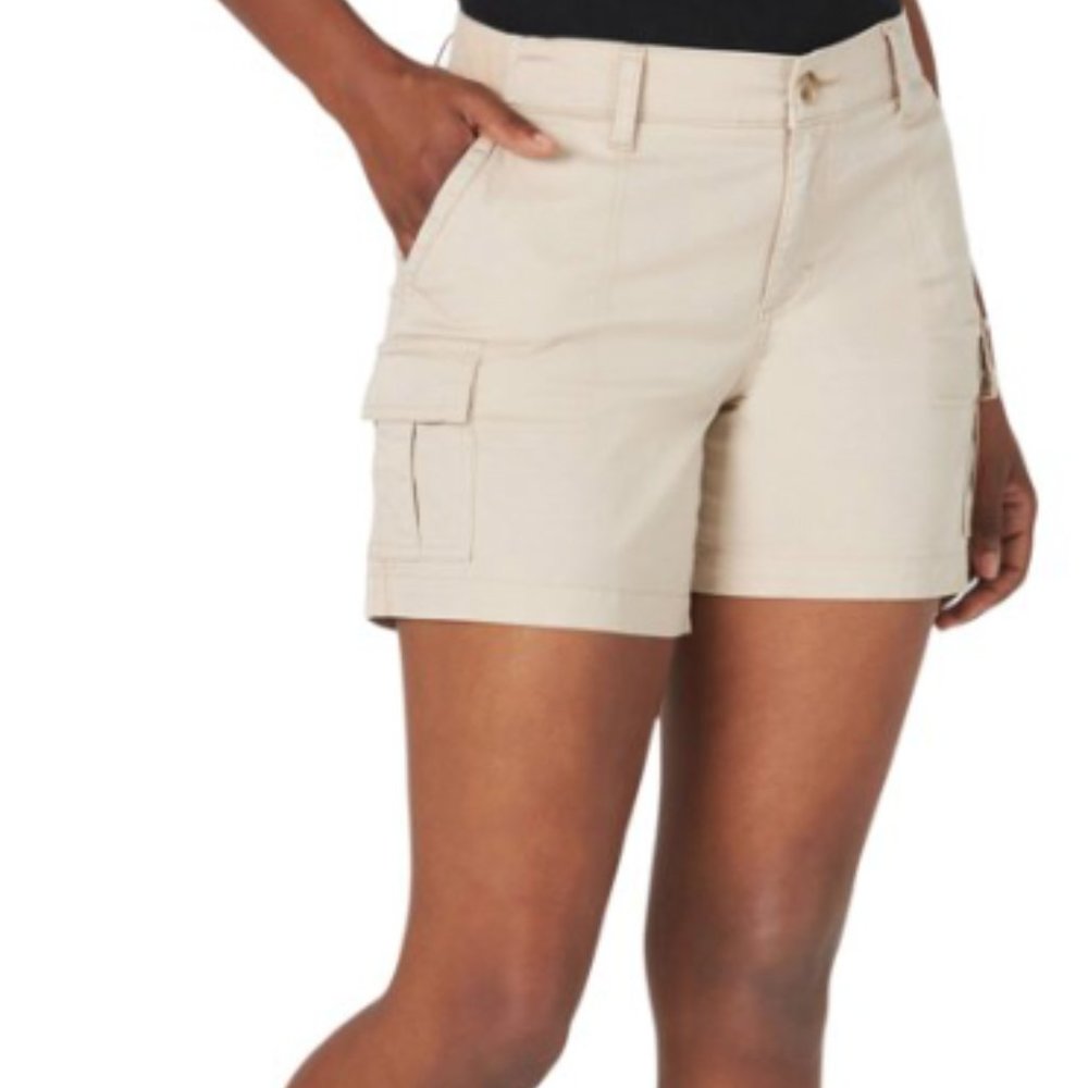 Shorts cargo womens new size 12 M Lee 98% cotton 2% spandex